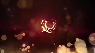 2017多彩光晕圣诞节祝福ae视频演绎视频的预览图
